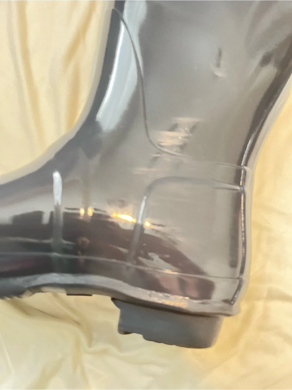 Hunter Glossy Charcoal Tall Rain Boots